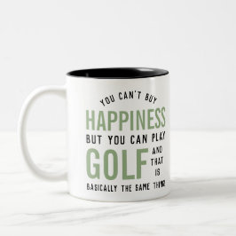 Golf ist Glück Funny Golf Lover Geschenke Zweifarbige Tasse