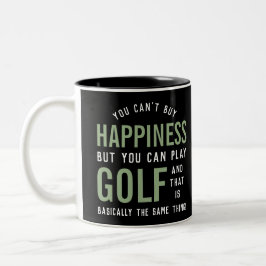 Golf ist Glück Funny Golf Lover Geschenke Zweifarbige Tasse