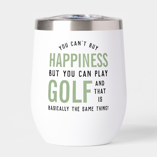 Golf ist Glück Funny Golf Lover Personalisiert (Vorderseite)