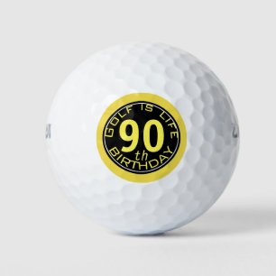 Golf ist Leben individuell anpassbarer 90. Geburts Golfball
