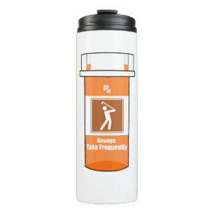 Golf ist mein Medikament Thermosbecher