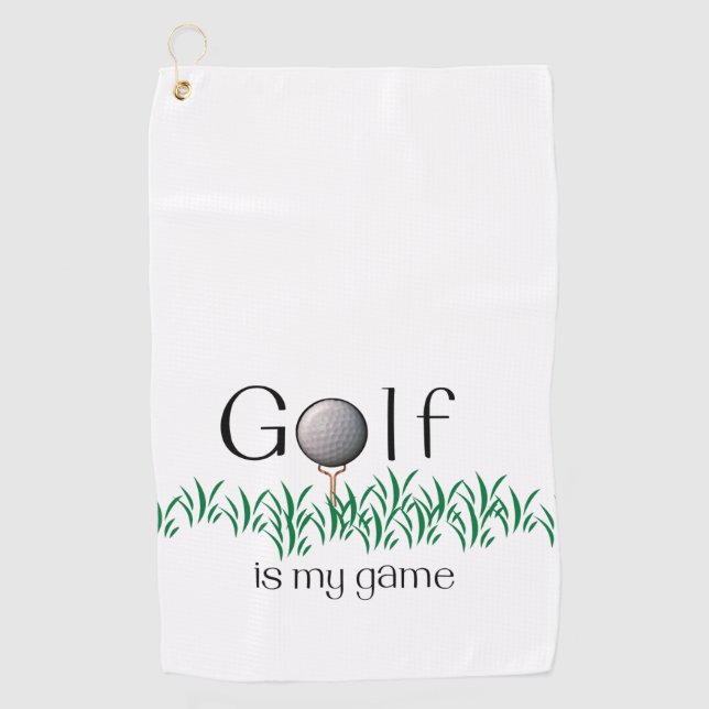 Golf ist mein Spiel Golfhandtuch (Vorderseite)