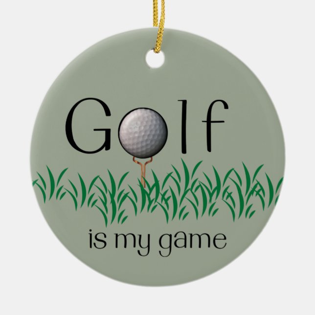 GOLF ist mein Spiel Keramik Ornament (Vorne)