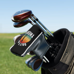 Golf ist meine Therapie Lustige Vintage-Typografie Headcover