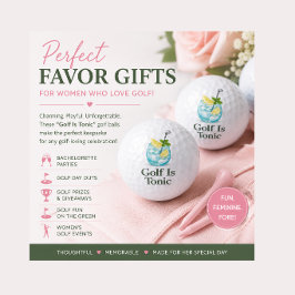 Golf ist Tonic Cocktail Elegante Golfbälle