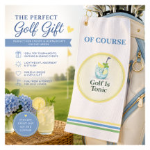 Golf ist Tonic Lustiges Golfhandtuch-Geschenk für 