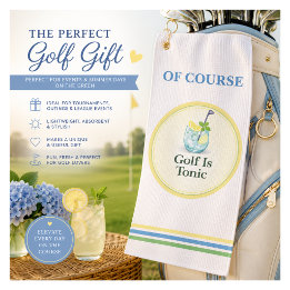 Golf ist Tonic Lustiges Golfhandtuch-Geschenk für  Golfhandtuch