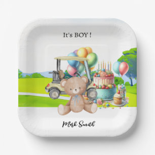Golf It's Boy for Baby Shower Pappteller