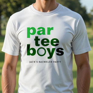 Golf Junggesellenabschied Par Tee Boys Weiß