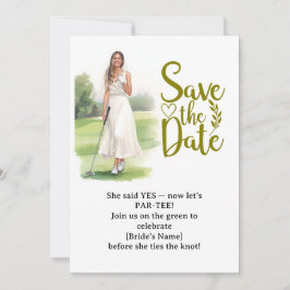 Golf Junggesellinnen Abschied Frau Golferin spielt Einladung