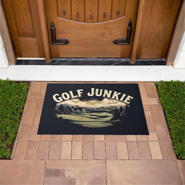 Golf Junkie Niedlich Cool Fußmatte (Außenbereich)