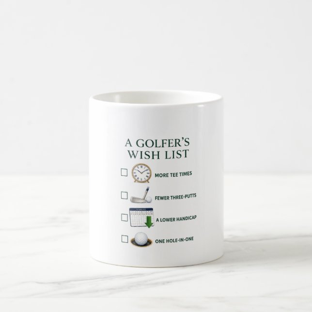 Golf-Kaffeetasse Golfer Humor Geschenk Golf-Spruch Kaffeetasse (Mittel)