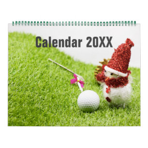 Golf-Kalender mit Golfball Weihnachten Neues Jahr Kalender