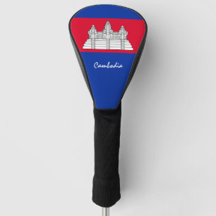 Golf Kambodscha & Kambodscha Flagge / Golf Clubs A Golf Headcover