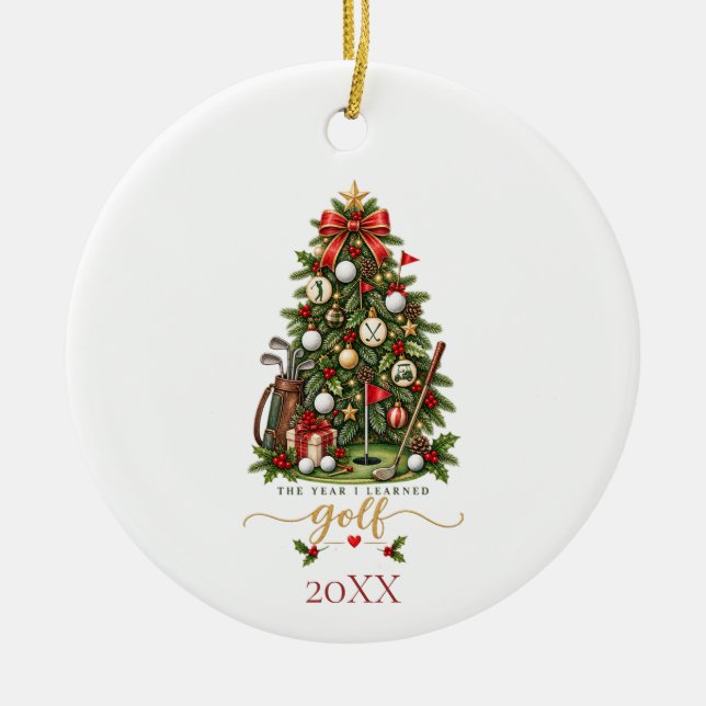 Golf Keramik Ornament (Vorne)