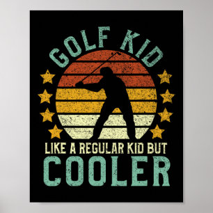 Golf Kids Lustige Junge Golfer Und Golf Liebhaber Poster