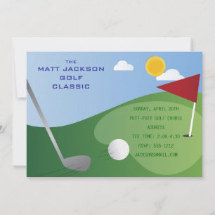 Golf-Klassiker-Einladung Einladung