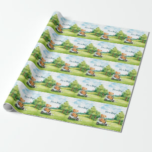 Golf Kleiner Golfer Baby Junge Baby-Party-Einladun Geschenkpapier