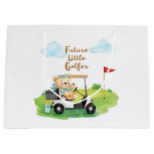 Golf Kleiner Golfer Baby Junge fährt Golfwagen Große Geschenktüte
