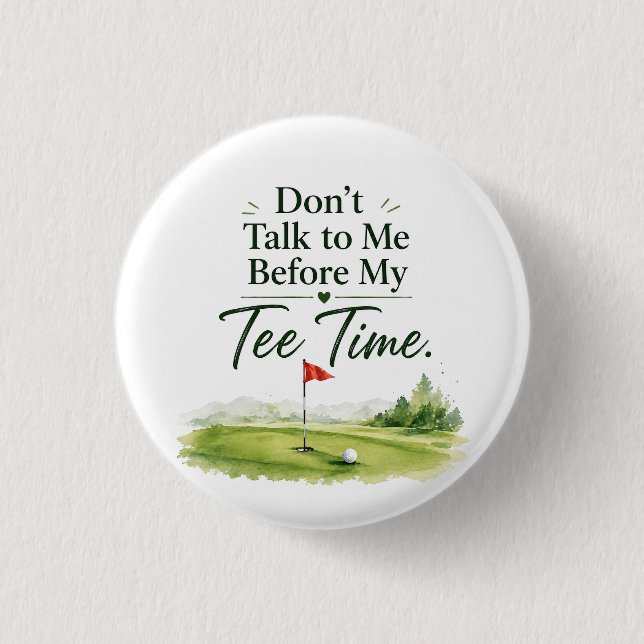 Golf Knopf Pin Sassy Golfer Humor Geschenk Button (Vorderseite)