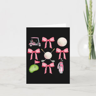 Golf Kokette Bogen Golfball Mama Spieltag Golfen G Karte