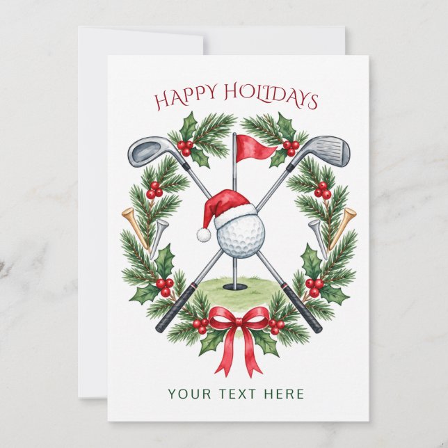 Golf Kranz Bogen Weihnachten (Vorderseite)