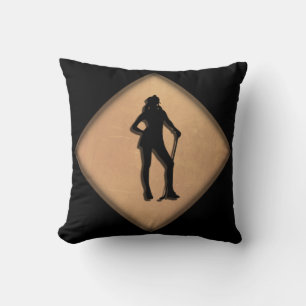Golf Lady und Gentleman Throw Kissen