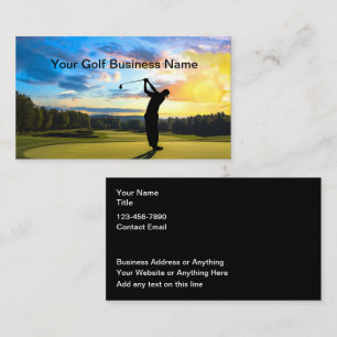 Golf Landschaftlich Business Cards Visitenkarte