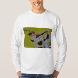 Golf-Langarm im Abbild von Rory McIlroy T-Shirt