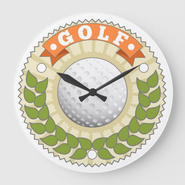 Golf Large Clock Große Wanduhr (Vorderseite)