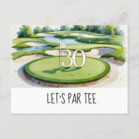 Golf Lass Par Tee 30. Geburtstag für Golfer Party