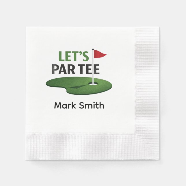 Golf Lass uns Abschlags-Toilettenpapier | Golf Jun Serviette (Vorderseite)