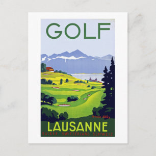 Golf ~ Lausanne Postkarte