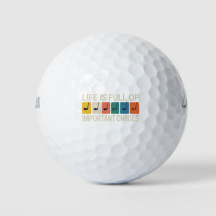 Golf Leben ist Voller Wichtiger Entscheidungen Gol Golfball