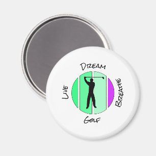 Golf leben, träumen, atmen magnet