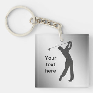 Golf-lebenslustiger Typ kundengerecht Schlüsselanhänger