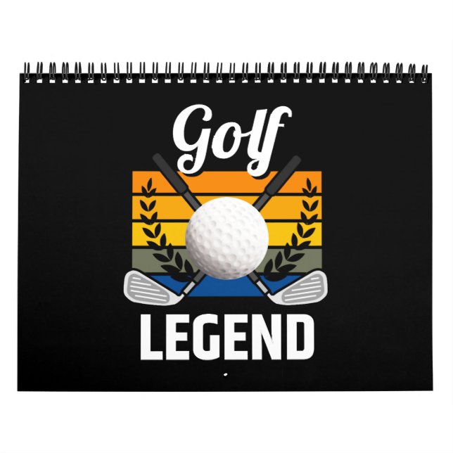Golf Legend Golfplatz Golf Ball Funny Golfer Kalender (Titelbild)