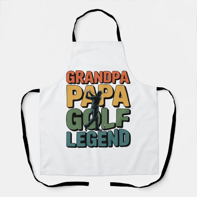 Golf Legend Grandpa Papa Schürze (Vorderseite)