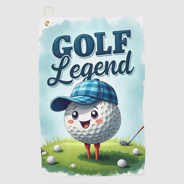 Golf Legende Golfhandtuch (Vorderseite)