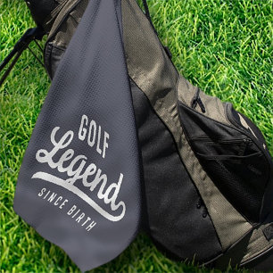 Golf Legende Seit der Geburt Funny Modern Vintag Golfhandtuch