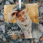 Golf Legende Seit der Geburt Funny Modern Vintag Ornament Aus Glas<br><div class="desc">Design besteht aus Vintagen Stil Typografie - Funny Humour - Golf Legend Seit der Geburt.</div>
