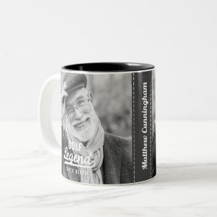 Golf Legende Seit der Geburt Funny Modern Vintag Zweifarbige Tasse