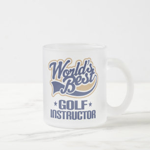 Golf-Lehrer-Geschenk Mattglastasse