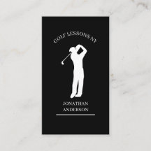 Golf Lehrer Schwarz Weiß