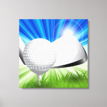 Golf Leinwand Art