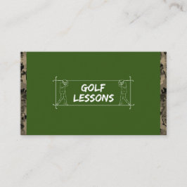 Golf Lessers Lehrer Lehrer Trainer Camouflage Visitenkarte