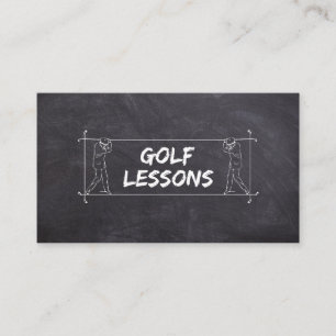 Golf Lessons Lehrer Lehrerausbildung Anleitung Visitenkarte