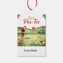 Golf Let’s Par Tee mit Golf Flagge auf grünem Weiß