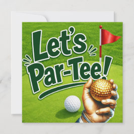 Golf Let’s Par-Tee Putting Green Party  Einladung