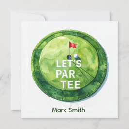 Golf Let’s Par-Tee Putting Green Party  Einladung